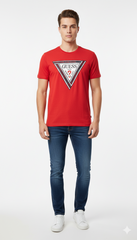 GUESS MENS  LOGO PRINTED T-SHIRT