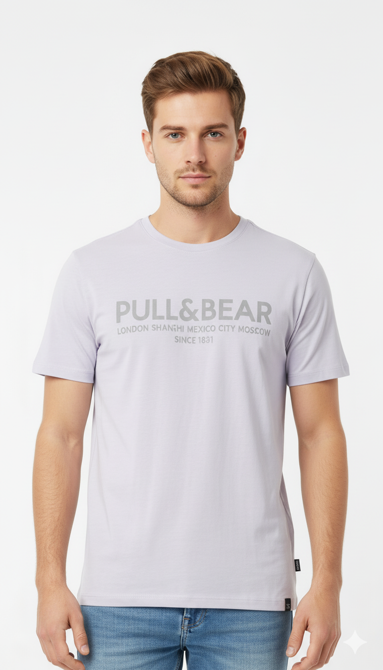 پل اینڈ بیئر مینز ریگولر فٹ بیسک ٹی شرٹ