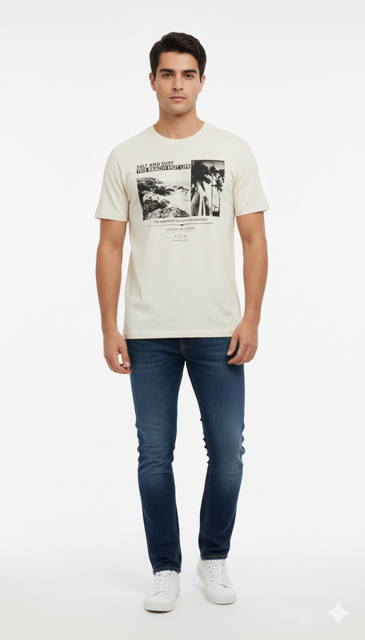 AAA CASUAL MENS GRAPHIC PRINT T SHIRT