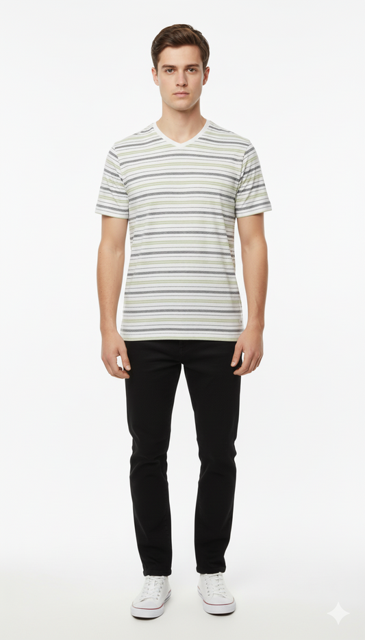 TOM TAILOR MENS STRIPED TSHIRT