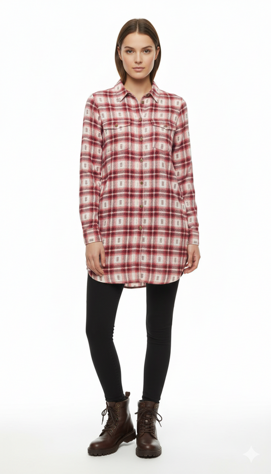 L.O.G.G WOMENS CHECKED SHIRT
