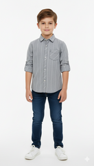 MY CHICCO KIDS STRIPED SHIRT WITH POCKET