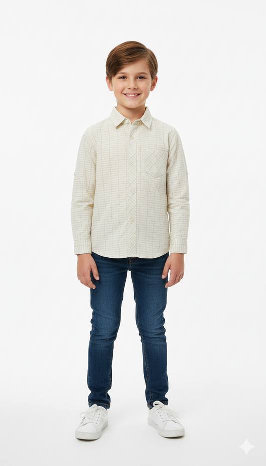 MY CHICCO KIDS PATTERN SHIRT WITH POCKET