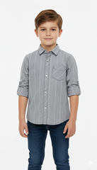 MY CHICCO KIDS STRIPED SHIRT WITH POCKET