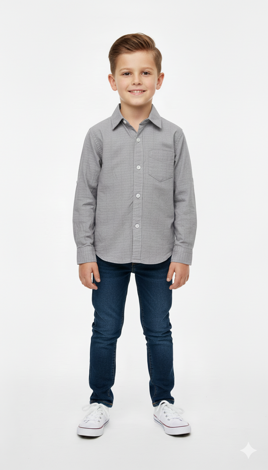 MY CHICCO KIDS PATTERN SHIRT WITH POCKET