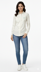 BEVERLY HILLS POLO CLUB WOMENS PRINTED LOGO SHIRT