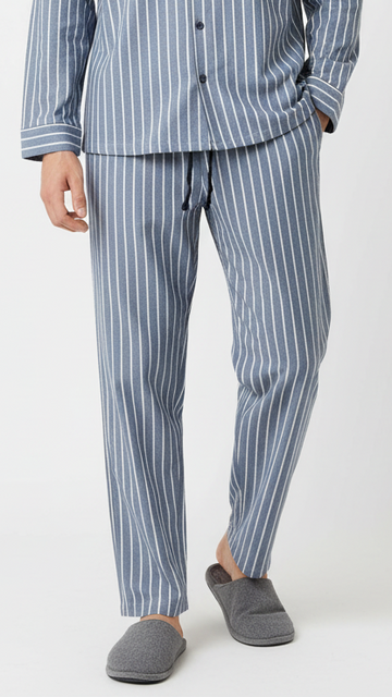 UNIT Mens Blue & White Striped Trouser