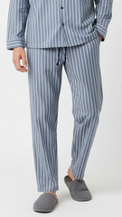 UNIT Mens Blue & White Striped Trouser