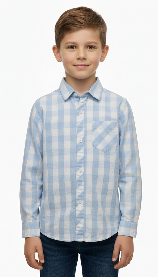 MY CHICCO KIDS CHECK SHIRT WITH POCKET