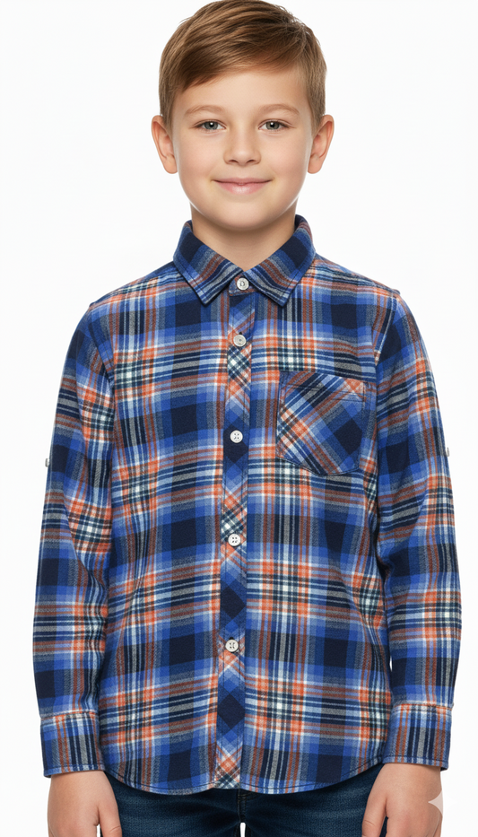MY CHICCO KIDS CHECK SHIRT WITH POCKET