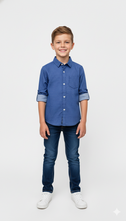 MY CHICCO KIDS PRINTED SHIRT WITH POCKET
