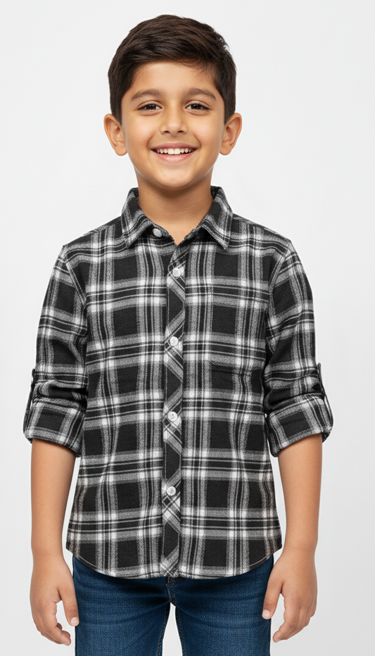 MY CHICCO KIDS CHECK SHIRT WITH POCKET