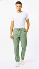 GUESS Mens Relaxed Fit Cotton Trouser