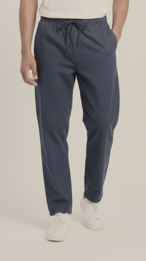 GUESS Mens Relaxed Fit Cotton Trouser