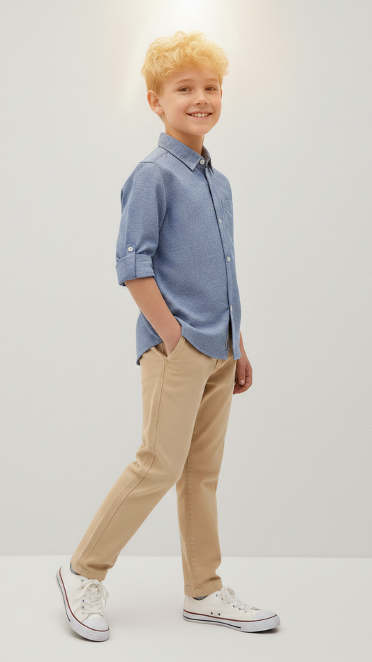 میری CHICCO لڑکوں کی بناوٹ والی شرٹ