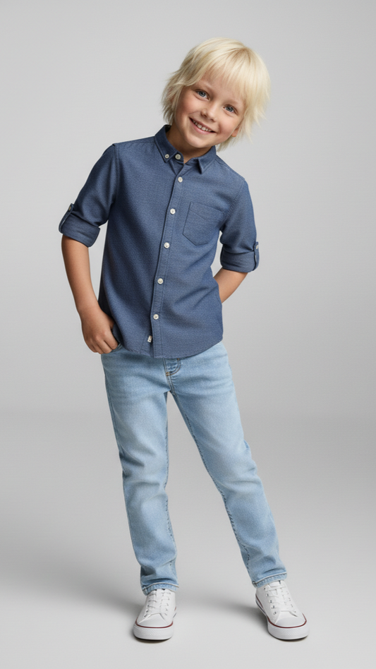 میری CHICCO لڑکوں کی بناوٹ والی شرٹ