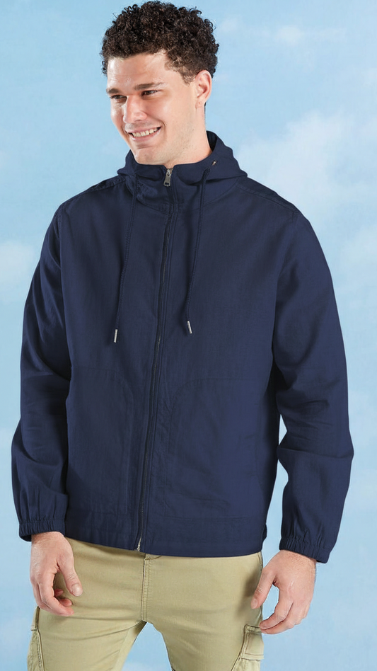 SPLASH Mens Long Sleeve Linen Hoodie