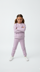 ZR Girls Basic Crew Sweatshirt And trouser Suit