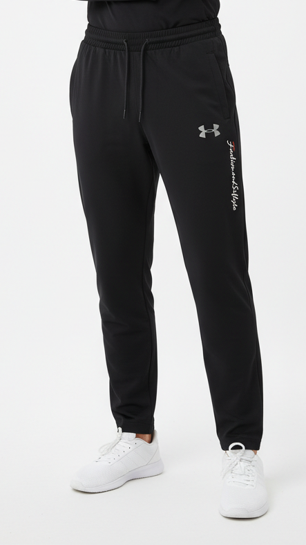 UA Mens Textured Performance Activewear Trousers With Zip Pocket