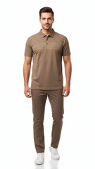 CALMAN CASUALWEAR Mens Dri Fit Performance Polo T Shirt