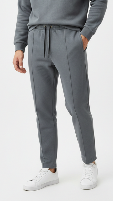 PULL&BEAR Mens Piped Pintuck Trouser