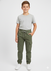 INEXTENSO BOYS BASIC GREEN CARGO