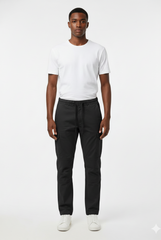 SPLASH MENS BLACK CARGO TROUSER