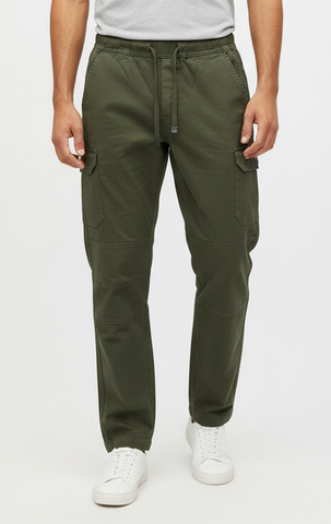 SPLASH MENS GREEN CARGO TROUSER
