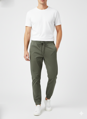 ZR MENS BASIC GREEN JOGGER TROUSER