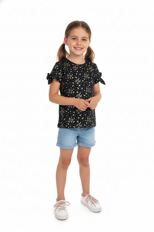 DU PAREIL GIRLS PRINTED T-SHIRT