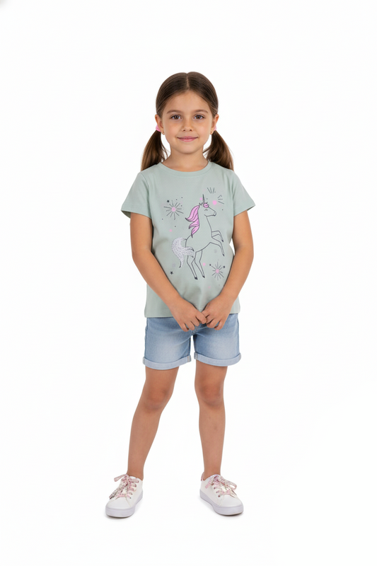 DU PAREIL GIRLS PRINTED T-SHIRT