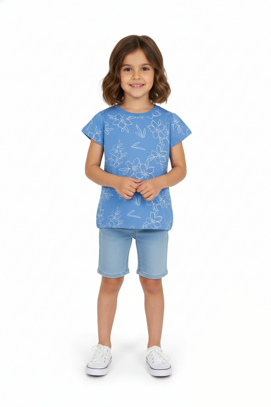 DU PAREIL GIRLS PRINTED T-SHIRT