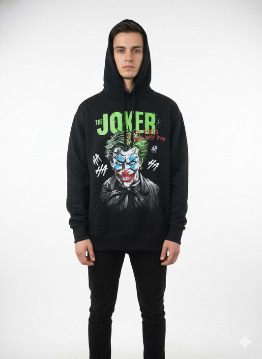 URBAN WAY MENS JOCKER PRINT HOODIE