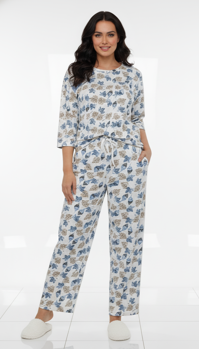 SPF WOMEN FLORAL PYJAMAS SUIT