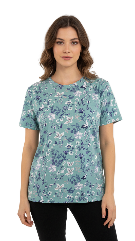 SPF WOMEN FLORAL FANCY T SHIRT