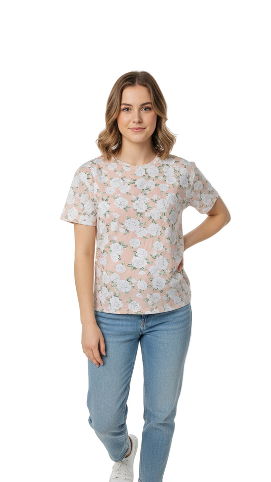 SPF WOMEN FLORAL FANCY T SHIRT