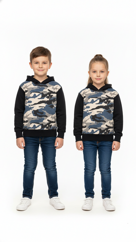 Minoti Kids military blue Hoodie