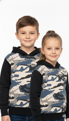 Minoti Kids military blue Hoodie