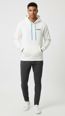 KLEINIGKEIT MENS BASIC WHITE HOODIE