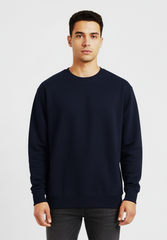 LEFTIES MENS BASIC NAVY BLUE SWEATSHIRT