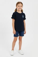 DU PAREIL KIDS SMILE TODAY EMBRIODED T-SHIRT