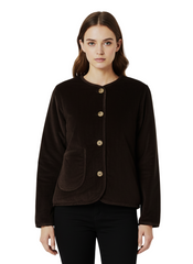 DOPPELGANGER Women's Short Coat With Pocket