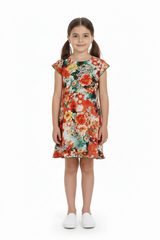 KIKI&KOKO GIRLS FLORAL DRESS
