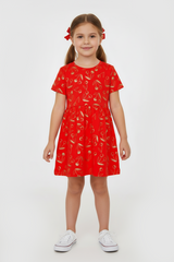 GIRLS CHERRY PRINTED DRESS
