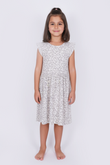 SINCERE GIRLS FLORAL PRINTED DRESS