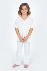 PRINTED COTTON 2 PIECE SUIT