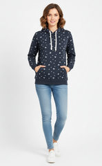 BLUE SEVEN WOMENS PRINTED HOODIE