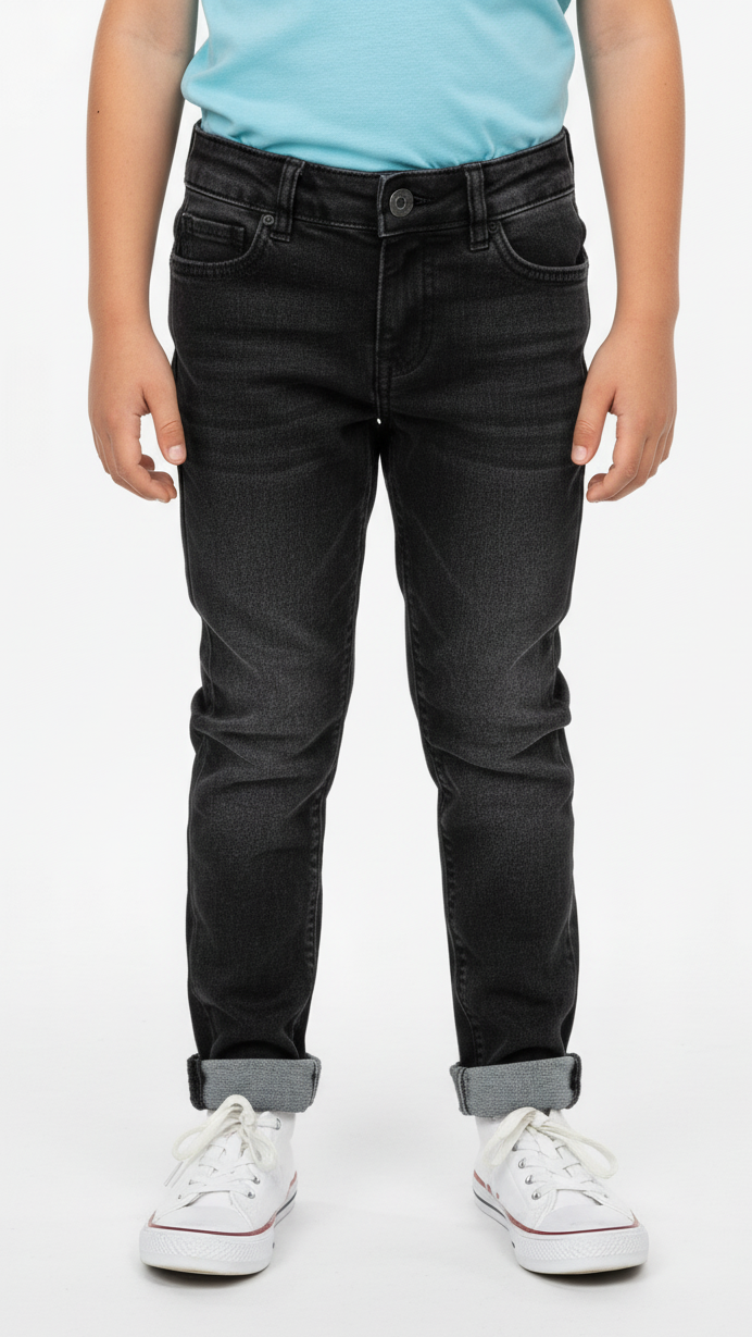 MINOTI BOYS DARK CHARCOAL BLACK DENIM JEANS