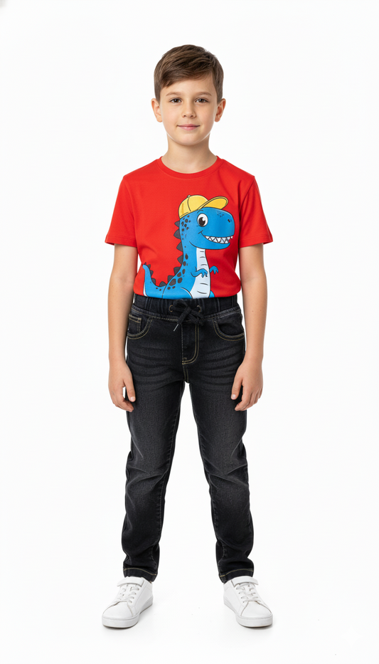 MY CHICCO BOYS CHARCOAL BLACK JOGGER JEANS