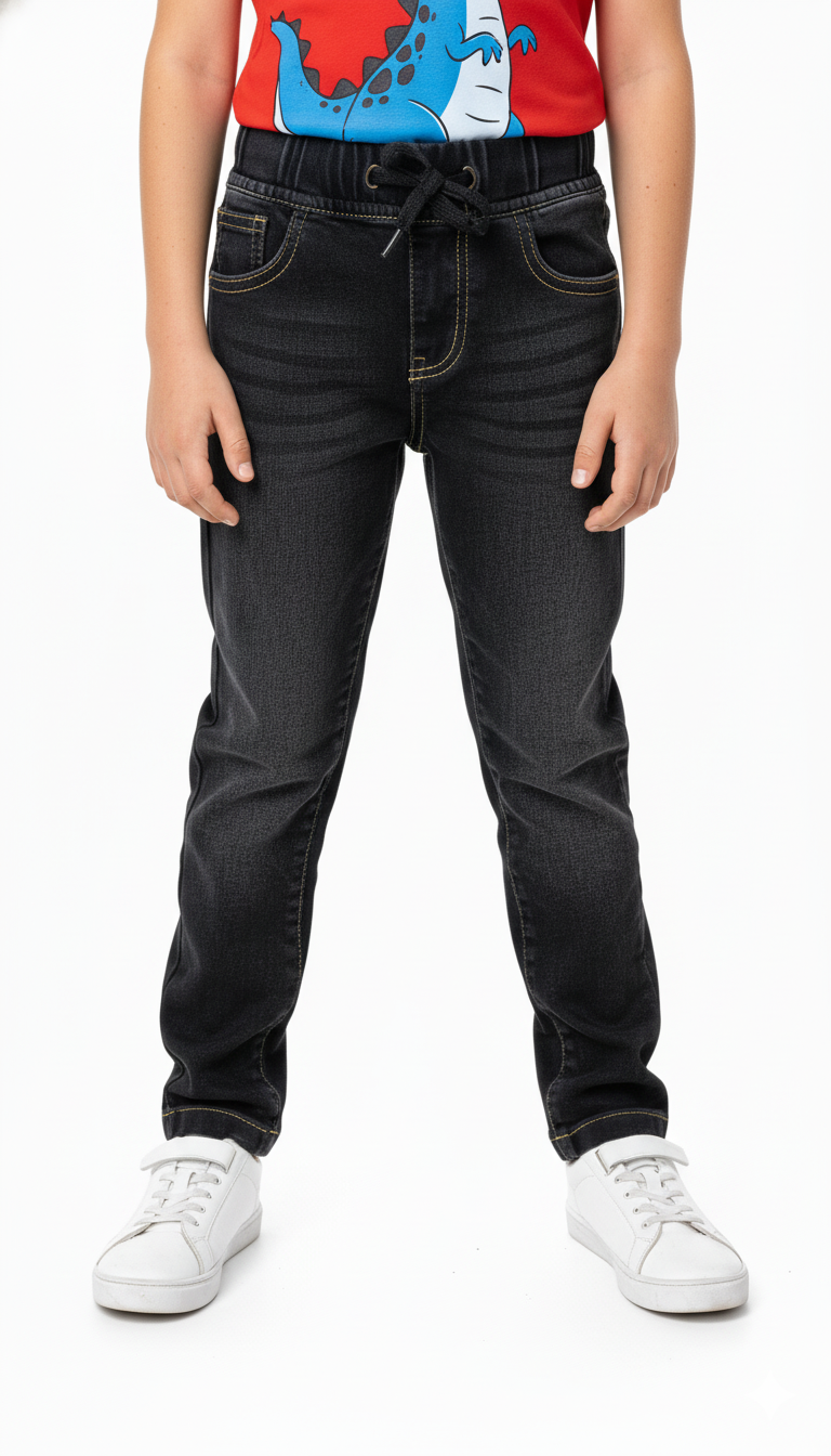 MY CHICCO BOYS CHARCOAL BLACK JOGGER JEANS